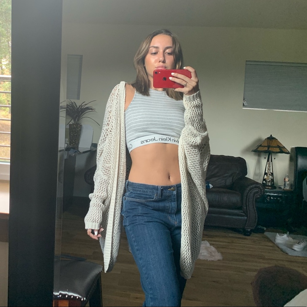 Rare Brandy Melville Crochet Cardigan